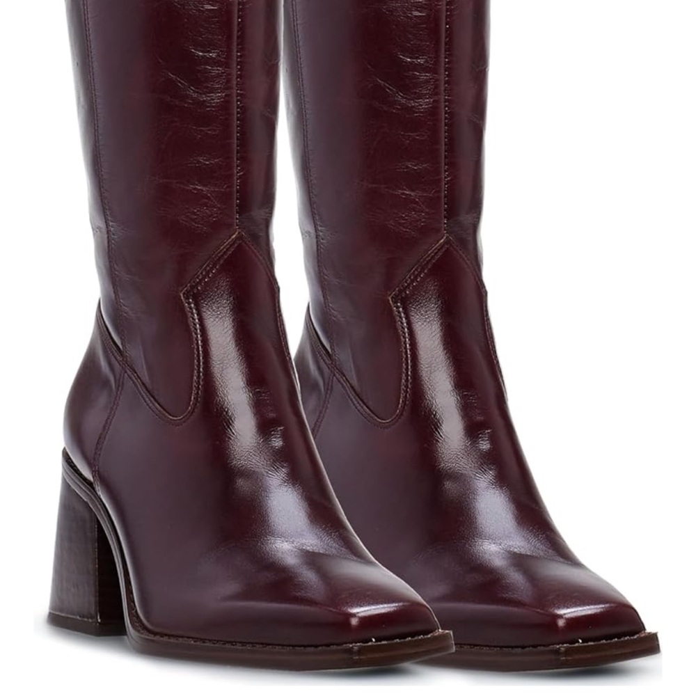 Vince Camuto Deep Burgundy Over the Knee Boots